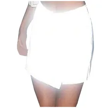 Женская юбка-карандаш, Женская однотонная повседневная сексуальная широкая посылка, модные Светоотражающие юбки-карандаш для женщин, Nov