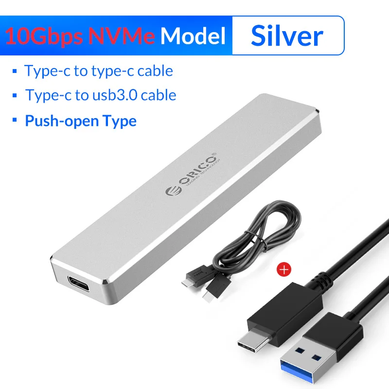 Orico m.2 ssd caso nvme gabinete para