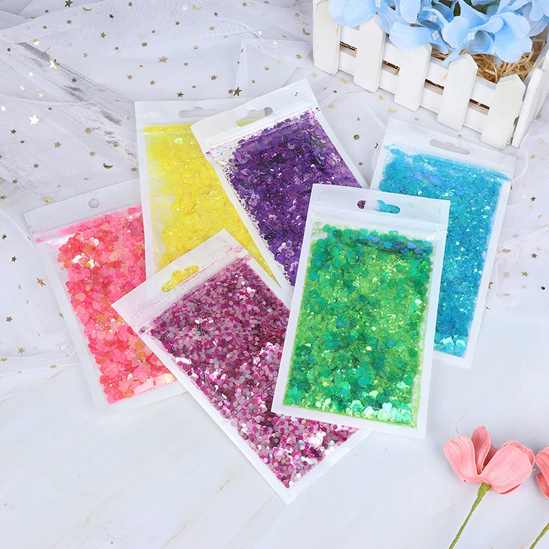Multi Size Nail Crystal Sequins Colorful Irregular Glitter Flakes Tips Nails Sequins Loose Sequins Manicure Nails Art Decoration