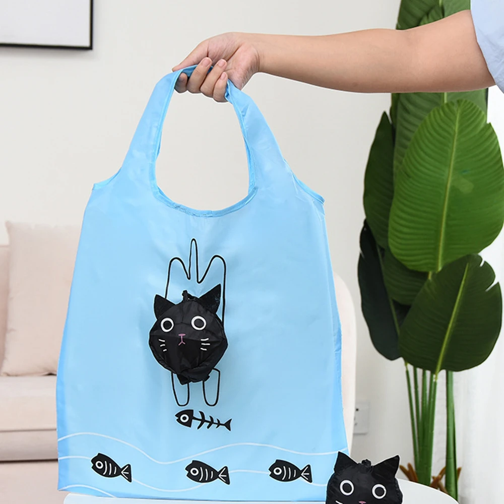 Eco-Friendly Foldable Cartoon Shoulder Tote Bag