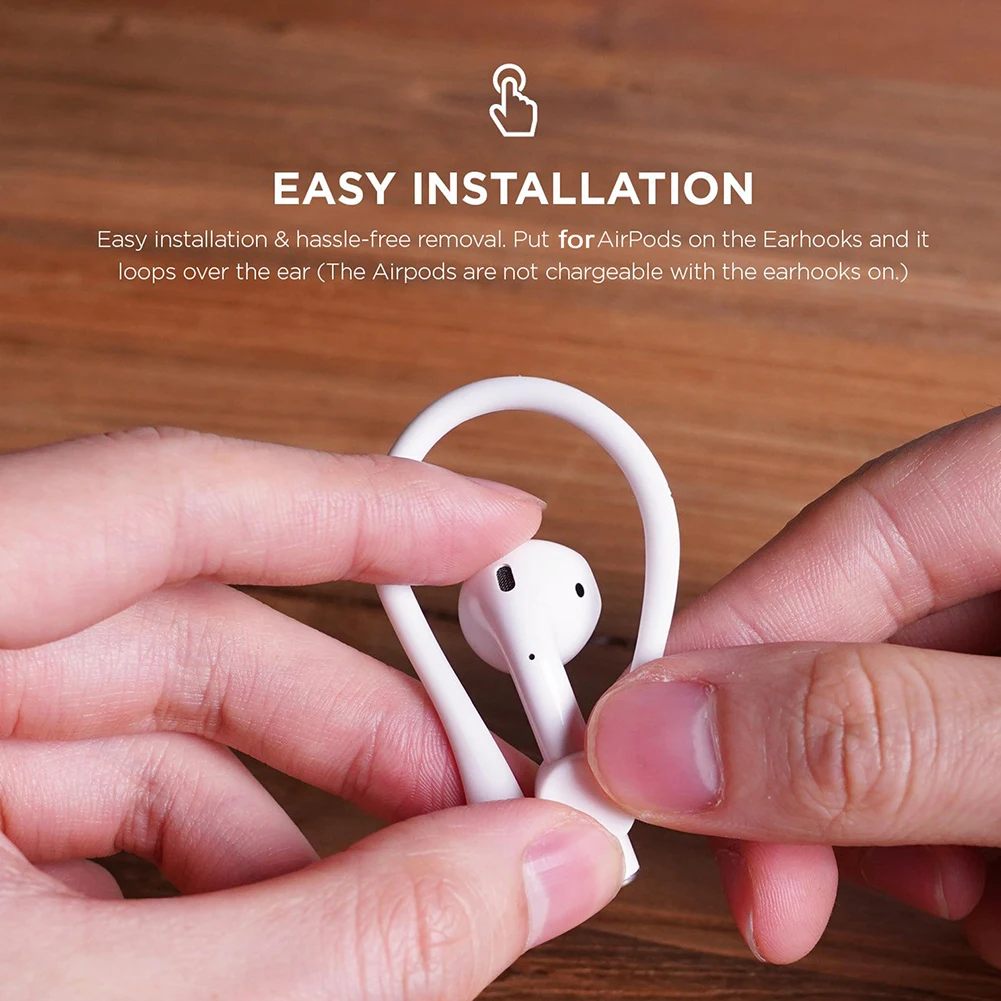 2Pcs Mini Anti-fall Bluetooth Headset Earhooks Earphone Holder for Air-pods 1 2