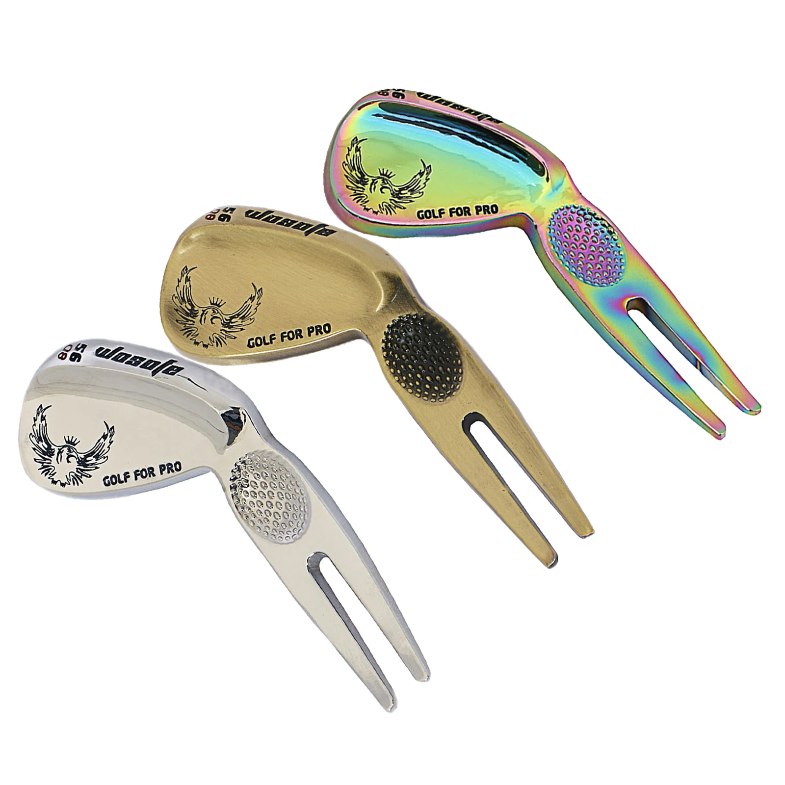 Novelty Golf Putting Green Repair Tool Divot Pitch Caddie Organizing Fork Putter Shape for Comfortable Grip, Club Keepsake