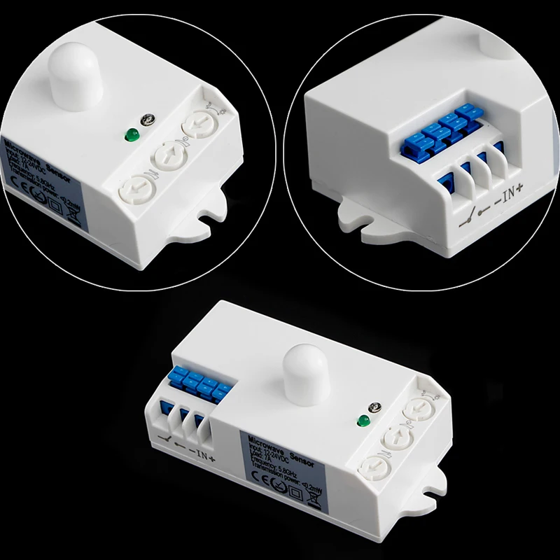 Дропшиппинг DC 12 V-24 V 5,8 GHz 7A микроволновый радар Датчик движения тела HF детектор светильник переключатель