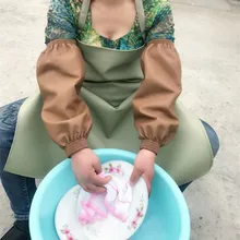 Манжета для кухни, водонепроницаемая Толстая столовая, кожаная маслостойкая защита, длина рукава, детская кислота и щелочь, устойчивая к износу