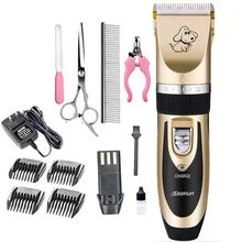 Импортные товары английская версия кусачки для шерсти домашних животных зарядка штепсельная Вилка двойного назначения собака леди бритва кусачки для шерсти домашних животных детей взрослых электр