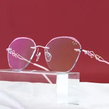 Индивидуальные очки с алмазной отделкой, модные женские очки, подходящие для близорукости