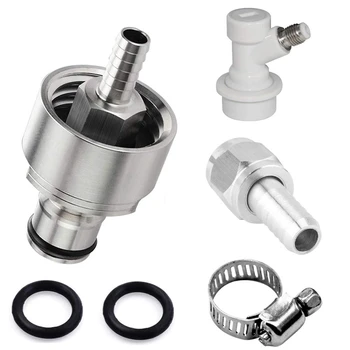 

Ball Lock Disconnect Carbonation Cap - Stainless Steel Carbonation Cap with 5/16 inch Barb Ball Lock Type, Gas Ball Lock Disconn