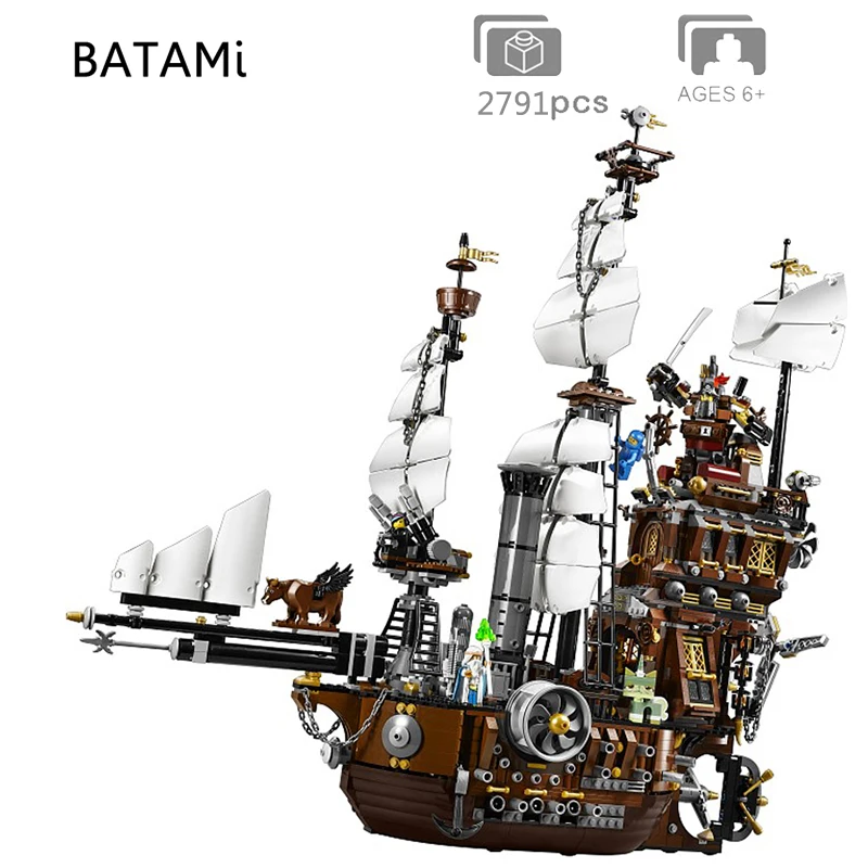 Model Building Block Brick Toy Pirates of the Caribbean The Black Pearl Ship Imperial flagship bricks boat Metal Beard's Sea Cow | Игрушки