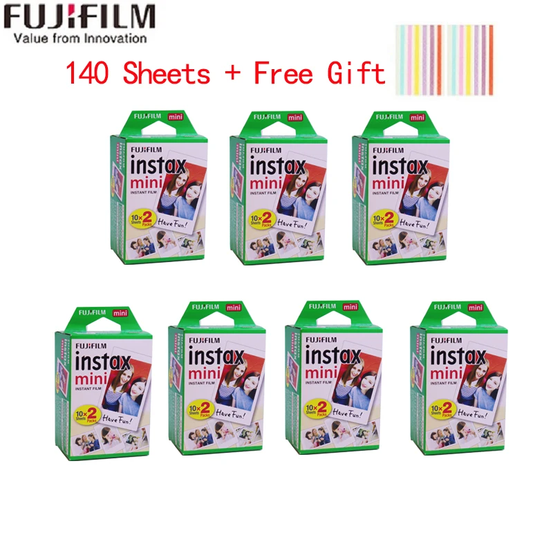 10-200 листов Fujifilm instax mini 9 фильм белый край 3 дюймов широкий пленка для Фотоаппарат моментальной печати mini 8 7s 25 50s 90 фото бумага - Цвет: 140 Seets