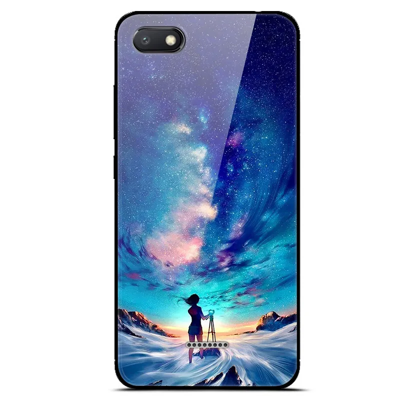For Xiaomi Redmi 6A Case Cover Luxury Tempered Glass Case Phone Cover For Xiomi Redmi 6A 6 A A6 Phone Back Fundas Redmi 6A Case - Цвет: 19