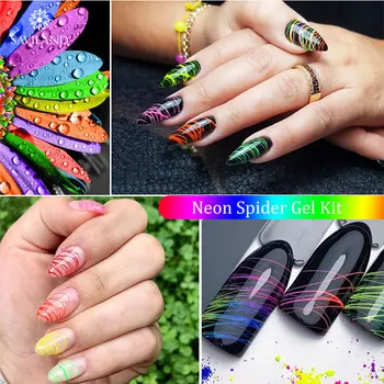 

Saviland 3D DIY Spider Gel Wire Drawing Gel Nail Polish Painting Gel Varnish Pulling Silk Creative Phototherapy Nail Art Design
