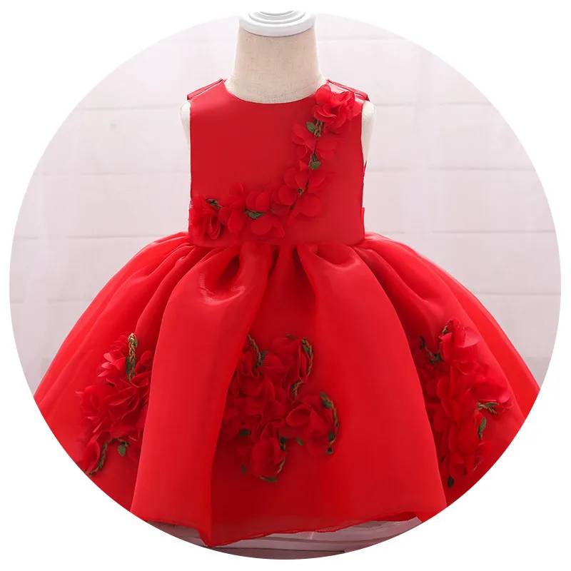 

Hello Baby baby girl Dress bebe Clothes Elegant Embroidered princess Dress Birthday Party Wedding Children Clothes Tutu Dress