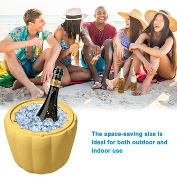 

Pumpkin Shape Silicone Ice Cube Maker Portable Bucket Wine Ice Cooler Beer Cabinet Kitchen Tools Drinking Whiskey Freeze
