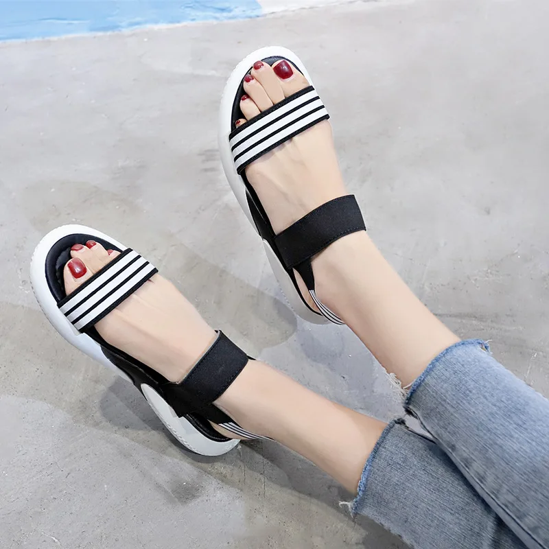 

Classic Shopping Summer 0 Super Fire Travel Soft Bottom Sandals Women's 2019 New Style Versatile Simple Sports Sandals