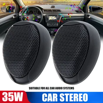 

car audio Tweeter Audio Loudspeaker Mini black 2PCS 35W Refit Audio System High Efficiency NEW