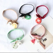 Японский и корейский стиль, летний день, стиль, резинка на голову, ручная работа, клубника, повязка на голову, корейский стиль Cu