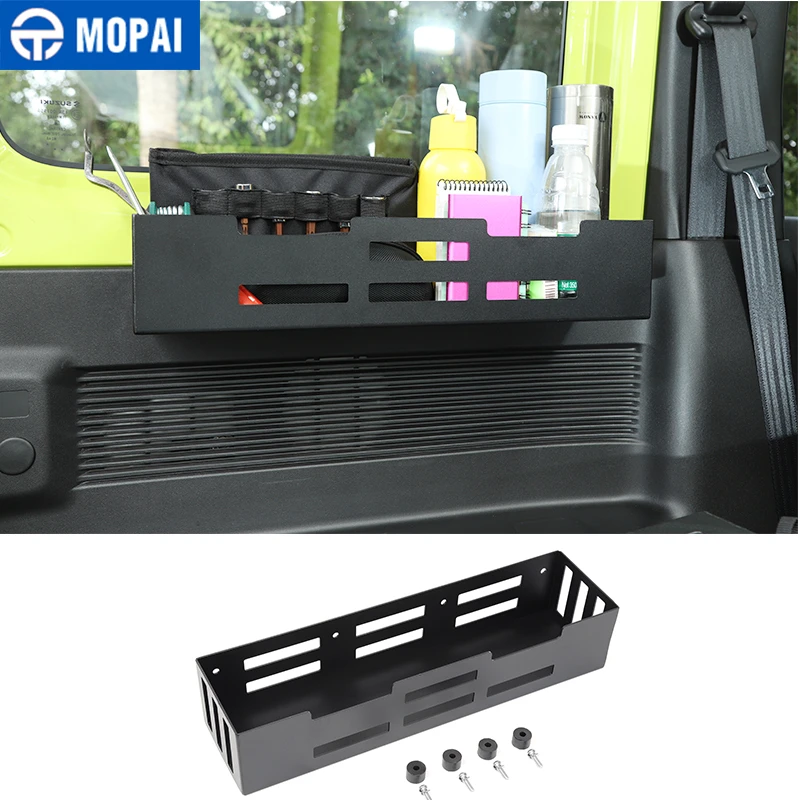 MOPAI Stowing Tidying for Jimny JB74 Car Trunk Side Door Storage Bracket Organizer for Suzuki Jimny 2019-2020 Accessories
