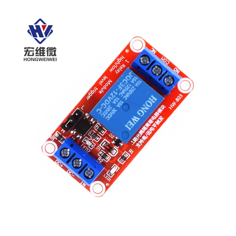 1 Channel High Low Level Trigger Relay Control Way Expansion Board Motor Drive Module w/ Optocoupler 5V 12V 24V | Электронные