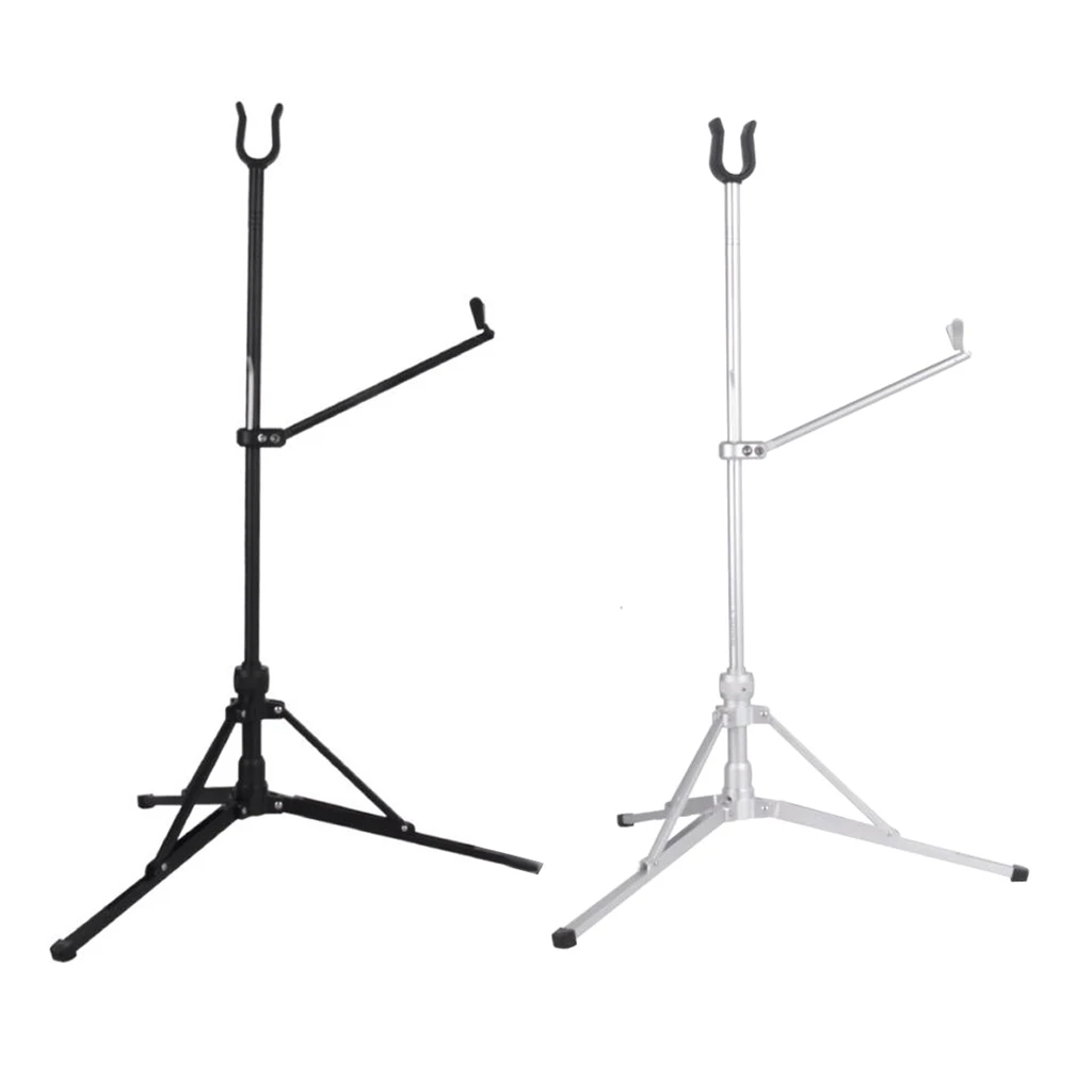 

2 Set Archery Bow Stand Bow and Arrow Support Balance Bar Black Silver