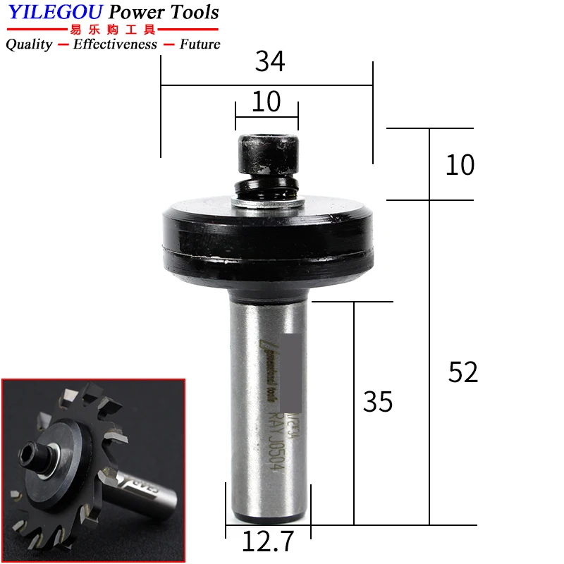 1/2" Arbor Of Slotting Saw Blade (Inner Bore 20mm). 12.7mm Milling