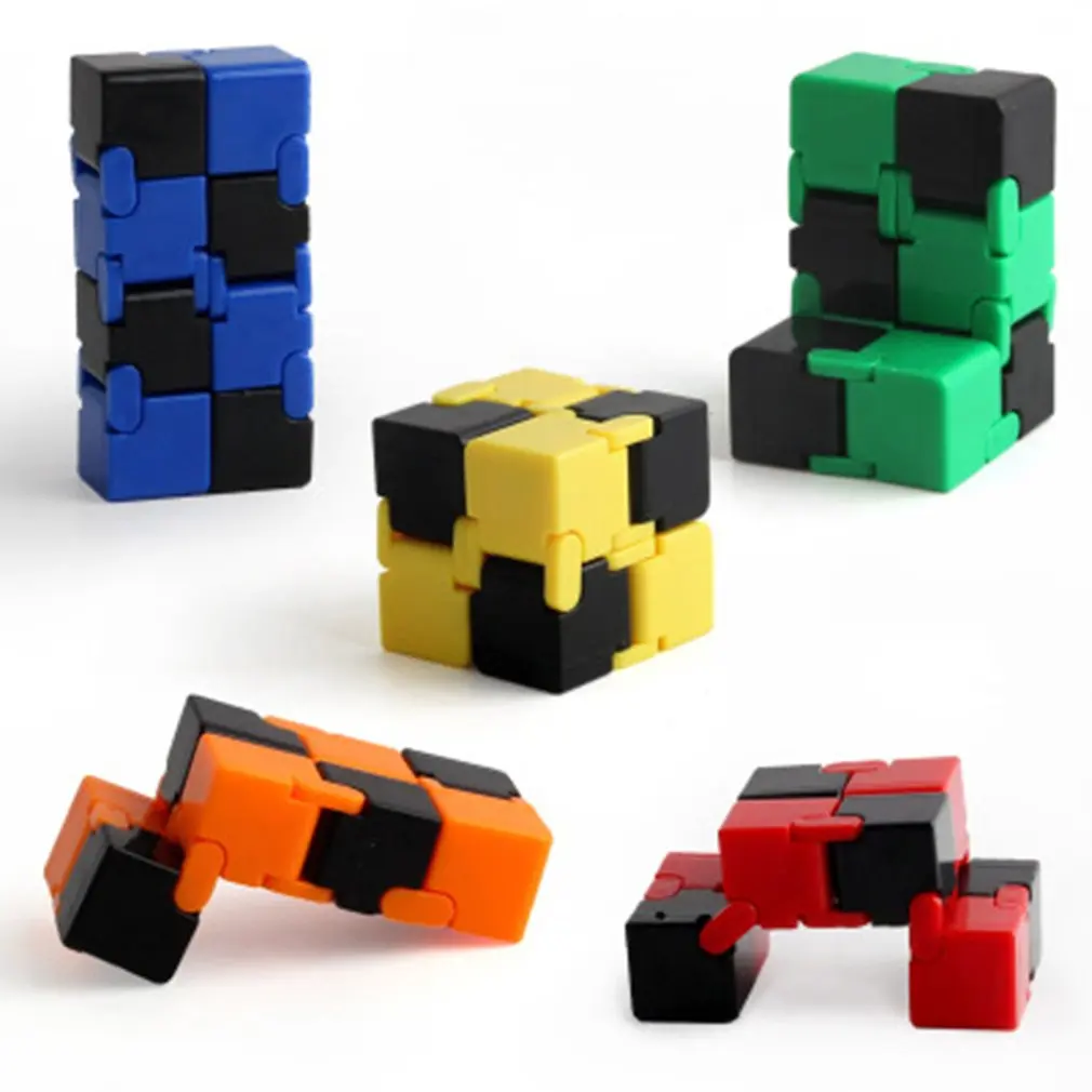 Hot Magic Unlimited Magic Cube Folding Fingertip Decompression Intelligence Cube Puzzle Creative Funny Toy Gift for Kids
