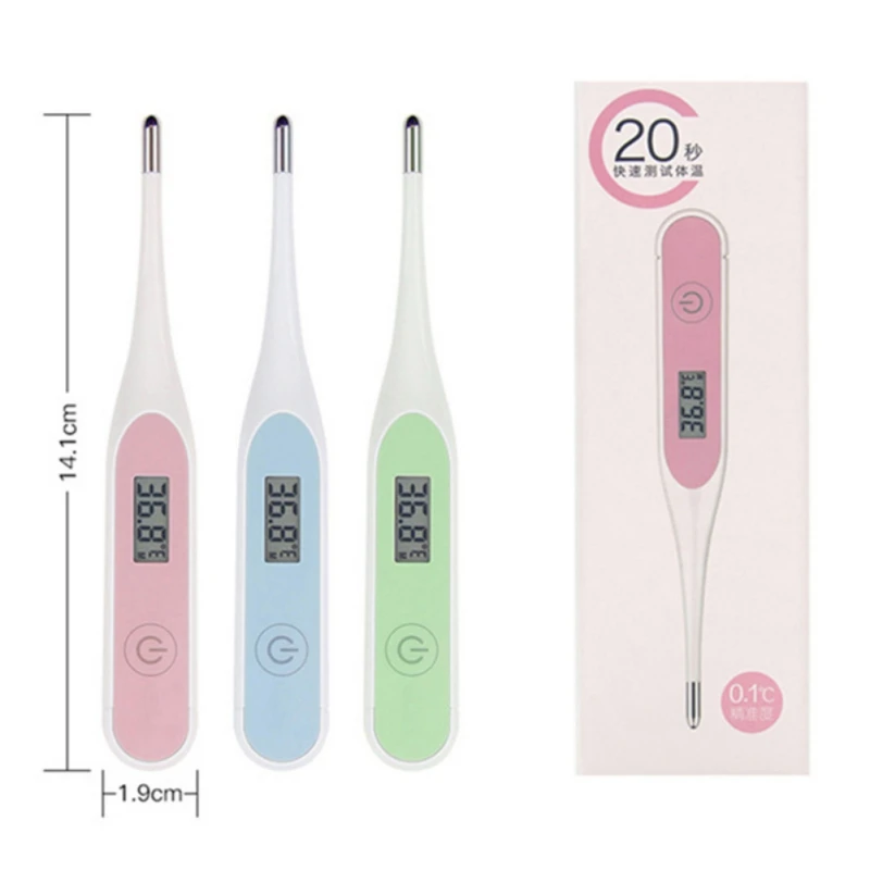 

1Pc Digital LCD Heating ThermometerFast Read Temperature Meter For Baby Adult Tools kids Baby Child Body temperature Random