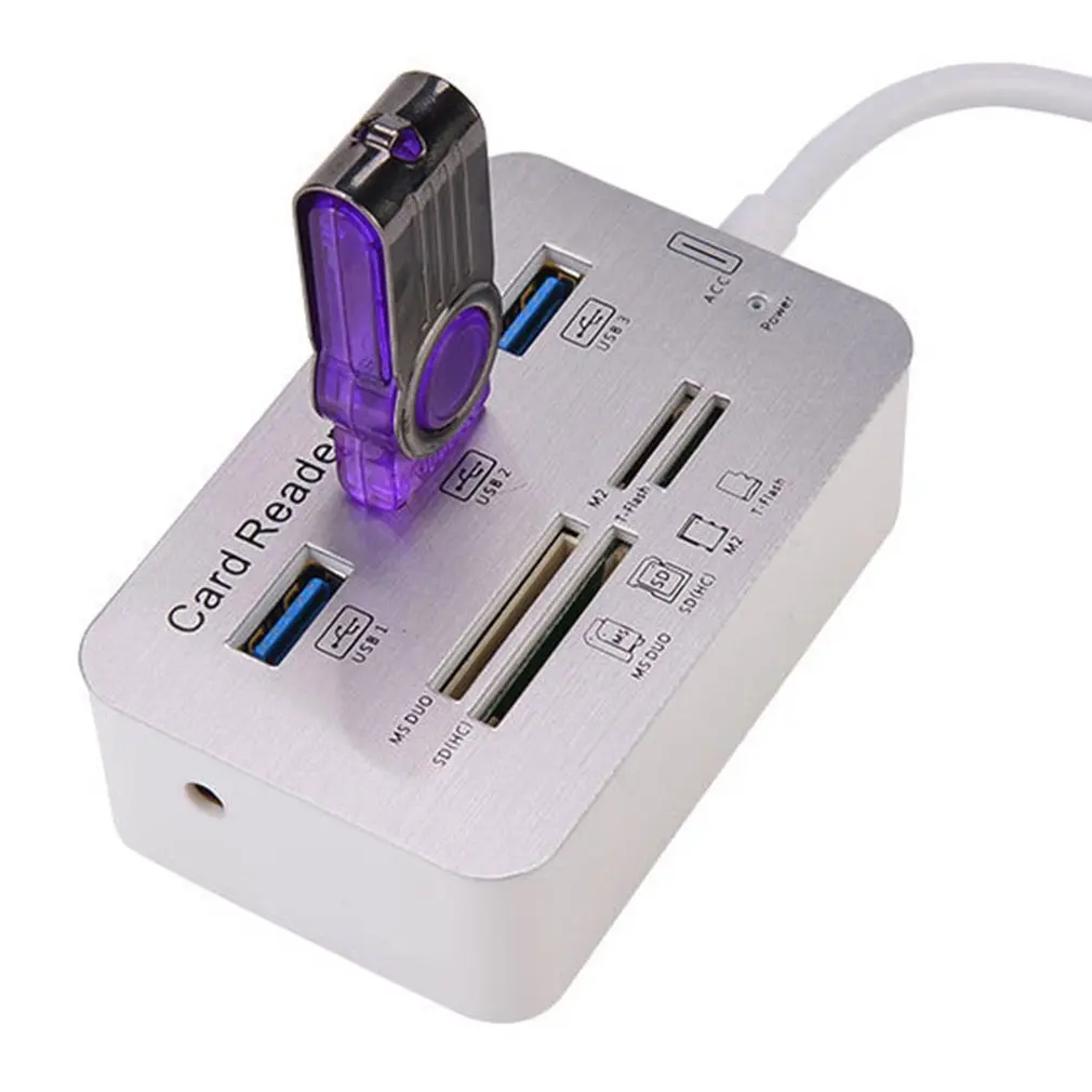 Usb-хаб 3,0 Мульти USB 3,0 концентратор кард-ридер Универсальный 3 Порты и разъёмы usb-хаб 4 Порты и разъёмы высокое Скорость внешние устройства чтения карт памяти