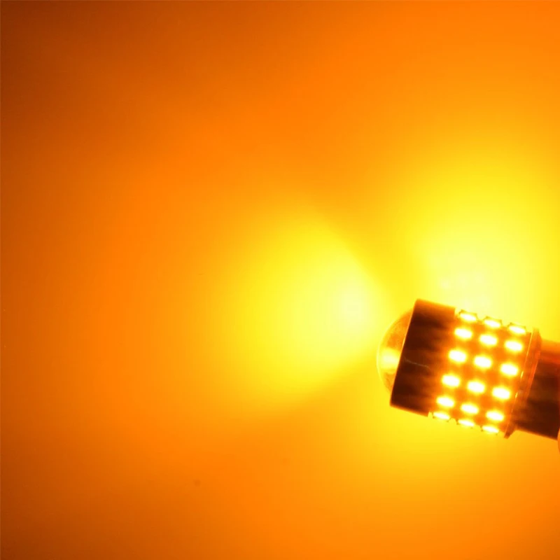 JIACHI 50x1157 светодиодный автомобильный светильник P21/5 Вт PY21W BAY15D 3014 чипы 54SMD для сигнальный тормозной светильник не полярности; цвета белый, желтый, красный; 12-24V