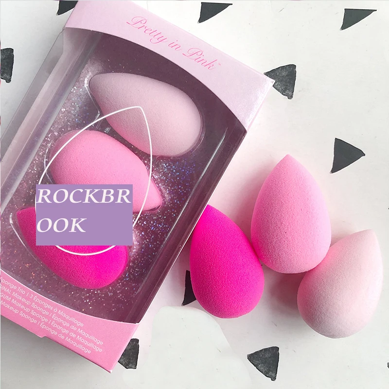 

3 in 1 Super Soft Makeup Foundation Sponge Cosmetic Puff Powder Beauty Egg Blending Set Cleanup Makeup Sponge Beauty Tool Gifts