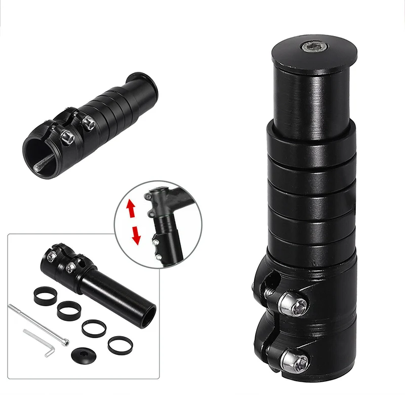 

Bicycle Handlebar Extender Fork Stem Rise Up Extension Heads Up Black Bike Fork Extender MTB Mountain Bikes Cycling Accessories