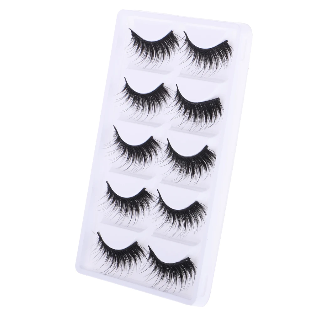 10 Pcs Black False Eyelashes For 12 Inch Blythe Dolls Makeup Accessory