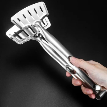 

Stainless Steel BBQ Tongs Meat Food Clip Barbecue Tools Grill Baking Salad Steak Vegetable Pasta Kitchen Accessories