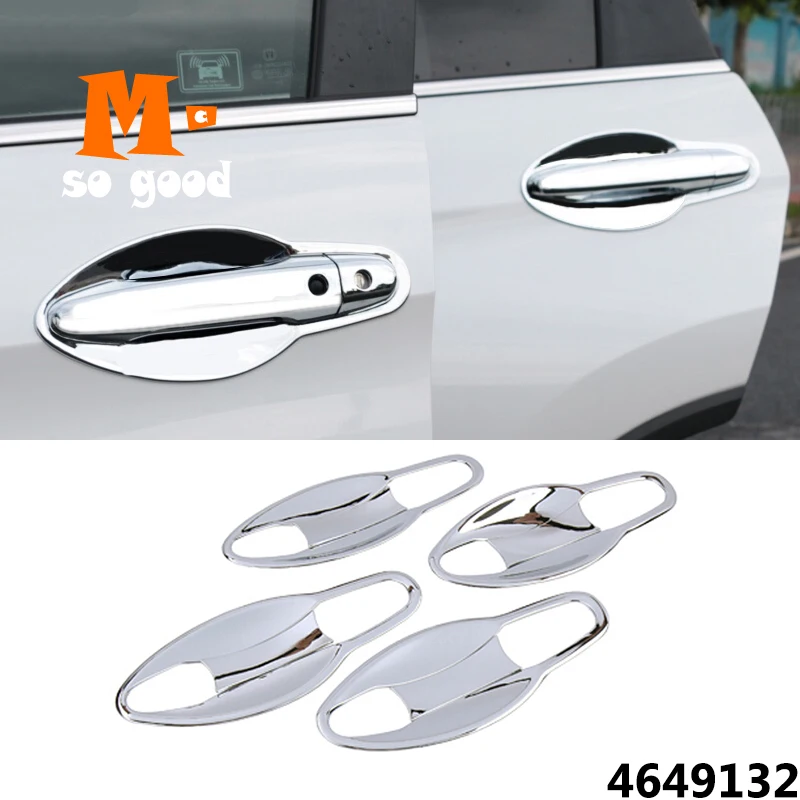 for Honda CRV CR-V Car Door Protector Handle Bowl Sticker Cover ABS Chrome Exterior Accessories Trim 2012 13 14 15 2016 8pcs | Автомобили