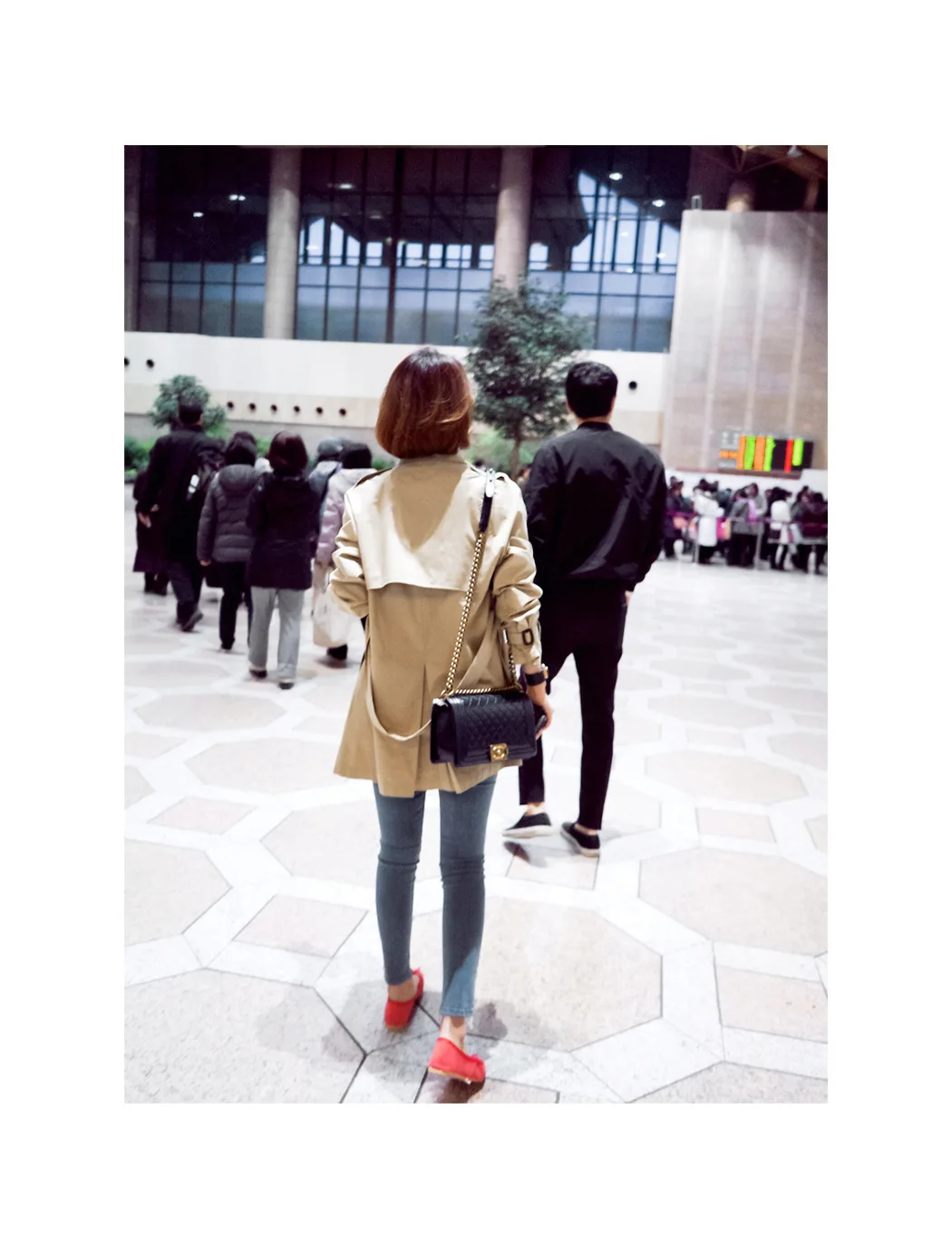 Осенняя одежда Dongdaemun стиль корейский стиль модное женское платье пояс средней длины Тренч приталенное элегантное пальто