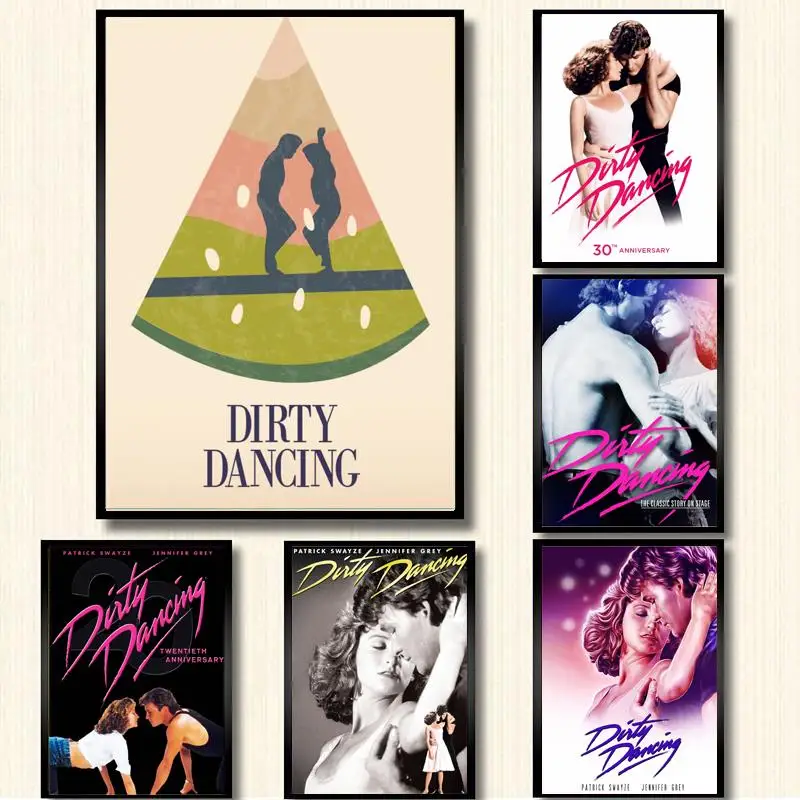 

Hot Movie Dirty Dancing Coated poster Printed on white paper print painting room wall decoration wall art poster