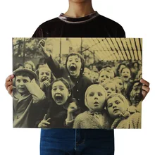 [A1152] Pure Time Period Retro Kraftpaper Poster Indoor Bar Cafe Decorative Painting