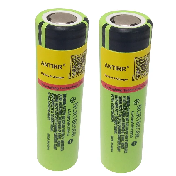 NCR18650B 3,7 v 3400mah 18650 литиевая аккумуляторная батарея 18650 Li-Ion батареи для фонарика электронных сигарет(без PCB - Цвет: two pcs