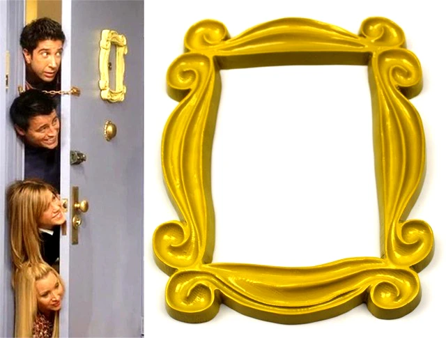 ТВ Шоу друзья Желтая Смола Моника дверной глазок рамка коллекция домашнего