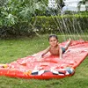 Water Slides Inflatable Water Slide Game Toy Water Toy Double Sliding Cloth Children Grass Outdoor Water Spray Pad Water Ring 2