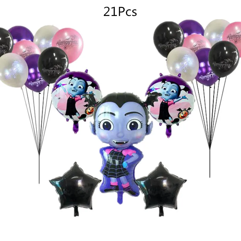 21pcs Vampire Girl Theme Balloon Set Halloween Party Holiday Birthday Decoration Aluminum Balloon Witch Balloon Party Supplies Ballons Accessories Aliexpress