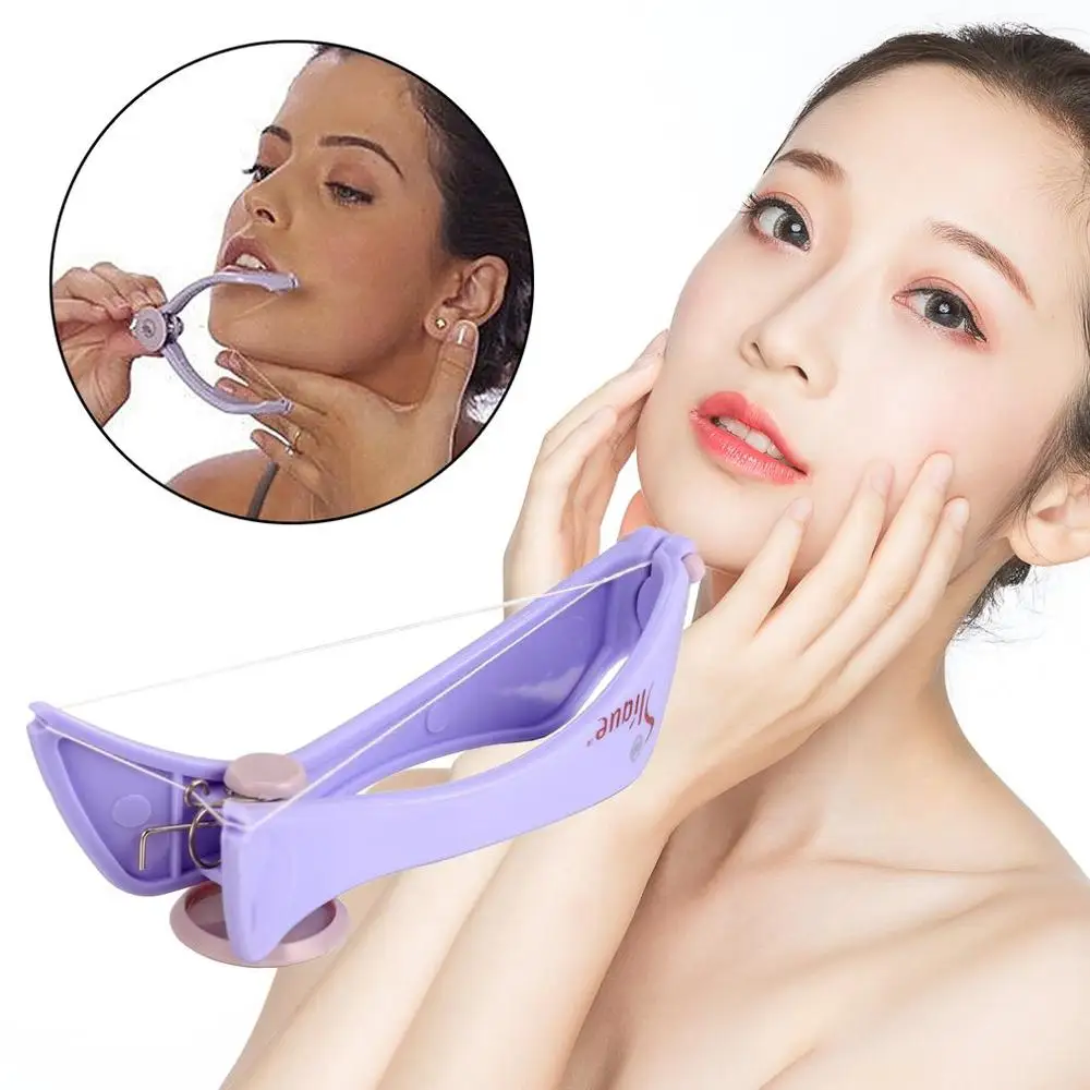 

Women Facial Hair Remover Spring Threading Epilator Face Defeatherer DIY Makeup Beauty Tool for Cheeks Eyebrow