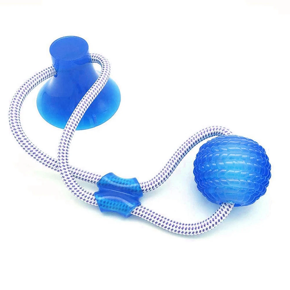 Light Blue Многофункциональная игрушка для чистки зубов, мягкая эластичная игрушка для собак и щенков - Цвет: Light Blue