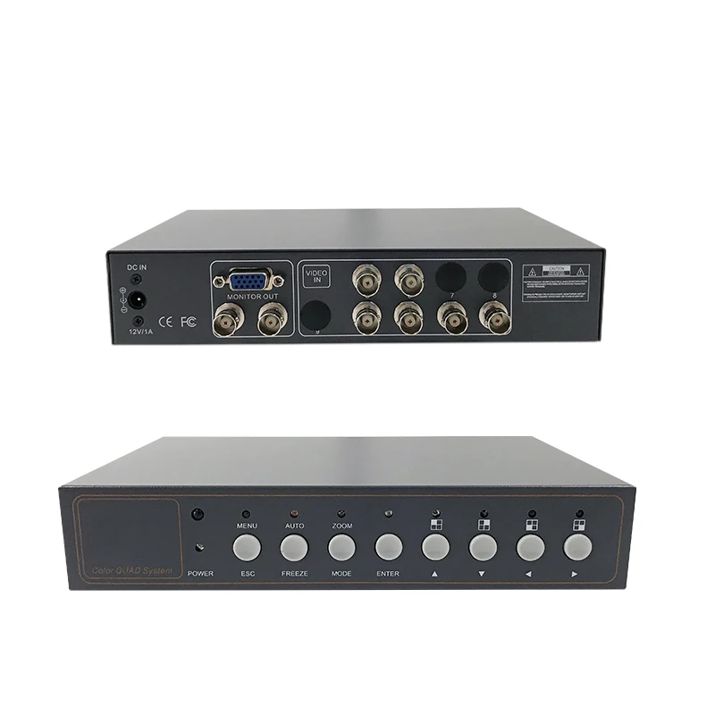 SZSUNTEX 6 канальный CCTV Цвет Quad мультиплексор ST600V видео сплиттер процессор VGA и BNC выход