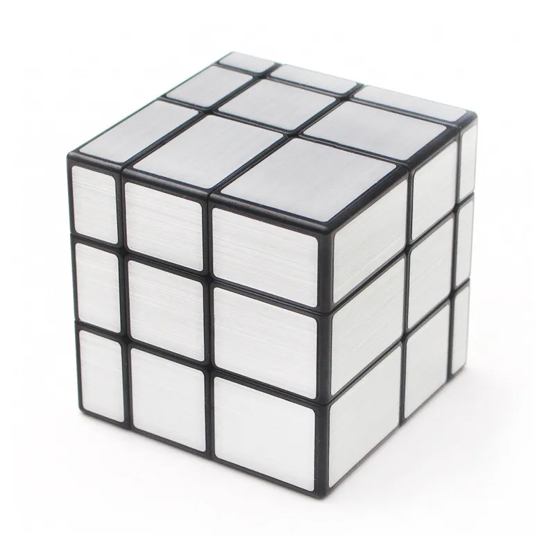 Qiyi зеркальный волшебный куб 3x3x3 Cubo Magico 3x3x3 Скорость Обучающие игрушки-пазлы для детей зеркальные блоки взрослые "Антистресс" игрушки - Цвет: Silver