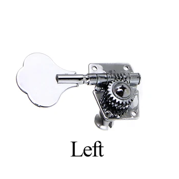 

Guitar Open Geared Accessories Silver Vintage Jazz Mini Musical Instrument Replacement Precise Bass Tuning Peg Steel Durable