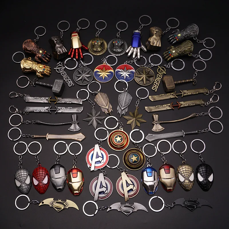 Thor Hammer Брелок с героями Marvel SuperHeroe The Avengers Подвеска Брелоки буквами брелок Porte Clef