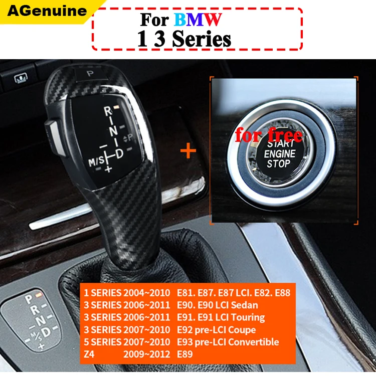 LHD Automatic LED Shift Knob Gear Shifter Lever with Start Stop buttons