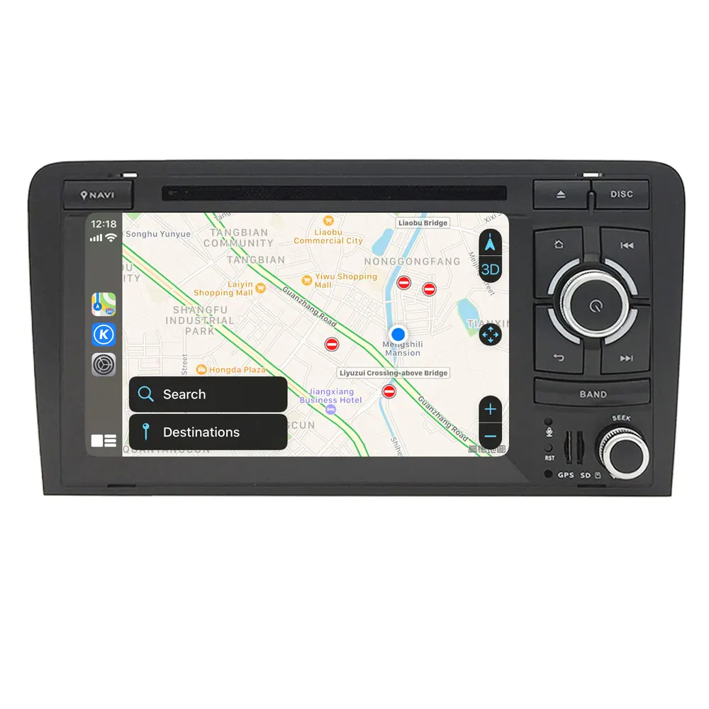 CarExc Android 9,0 с беспроводной CarPlay Радио Стерео dvd-плеер gps для Audi A3 8P 2003-2012 S3 8P 2006-2012 RS3 Sportback 2011