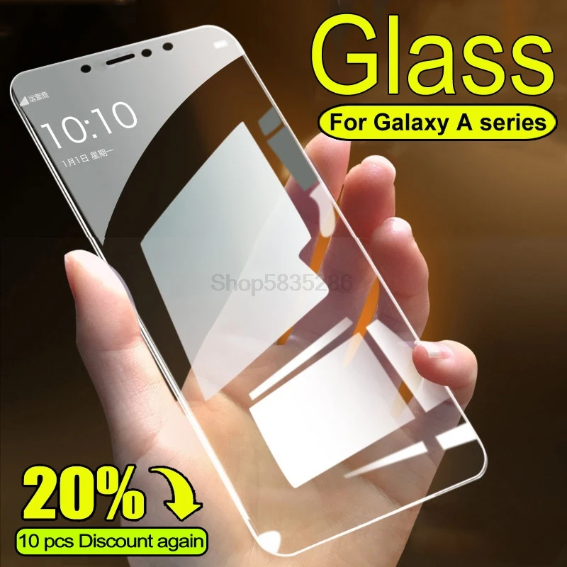 Защитное стекло 9D с полным покрытием для Samsung Galaxy A6 A8 Plus A7 A9 2018 A3 A5 2016 2017 закаленное