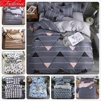 

Adult Kids Soft Cotton Bedding Set Duvet Cover Sheet Pillowcase Bed Linen Adult Kids Single Twin Full Queen King Size Bedspreads